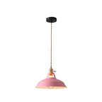 Macaron Iron Dome Pendant Lamp with Hardwired