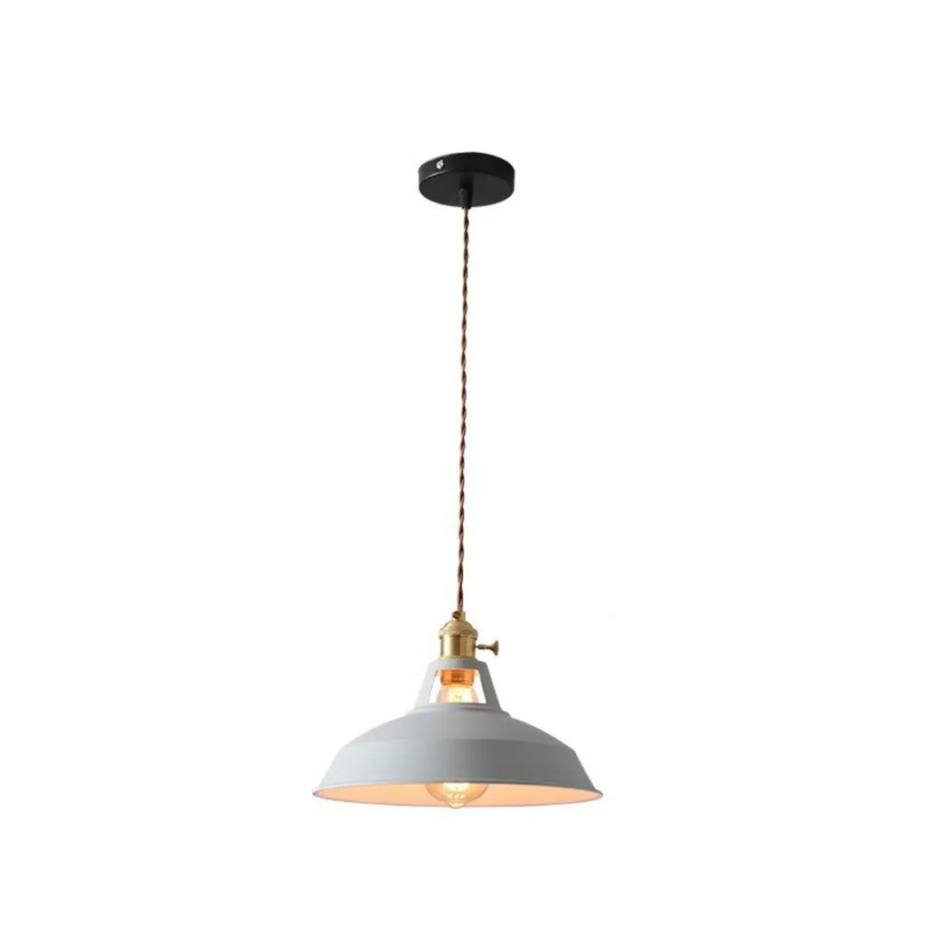 Macaron Iron Dome Pendant Lamp with Hardwired