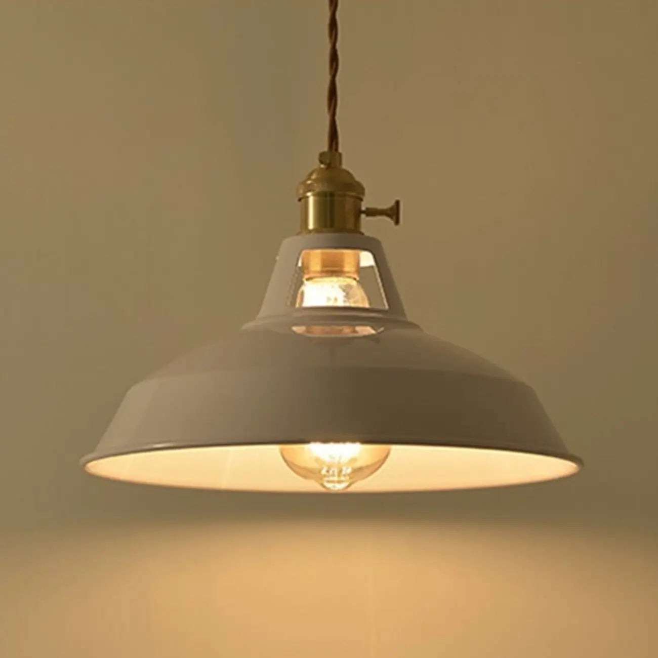 Macaron Iron Dome Pendant Lamp with Hardwired