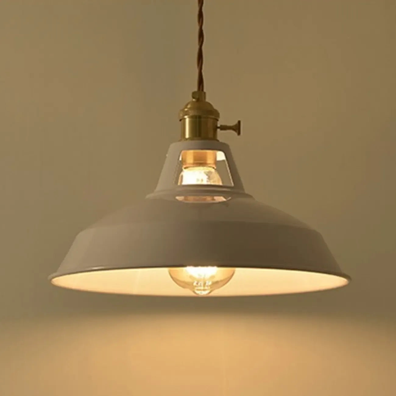 Macaron Iron Dome Pendant Lamp with Hardwired