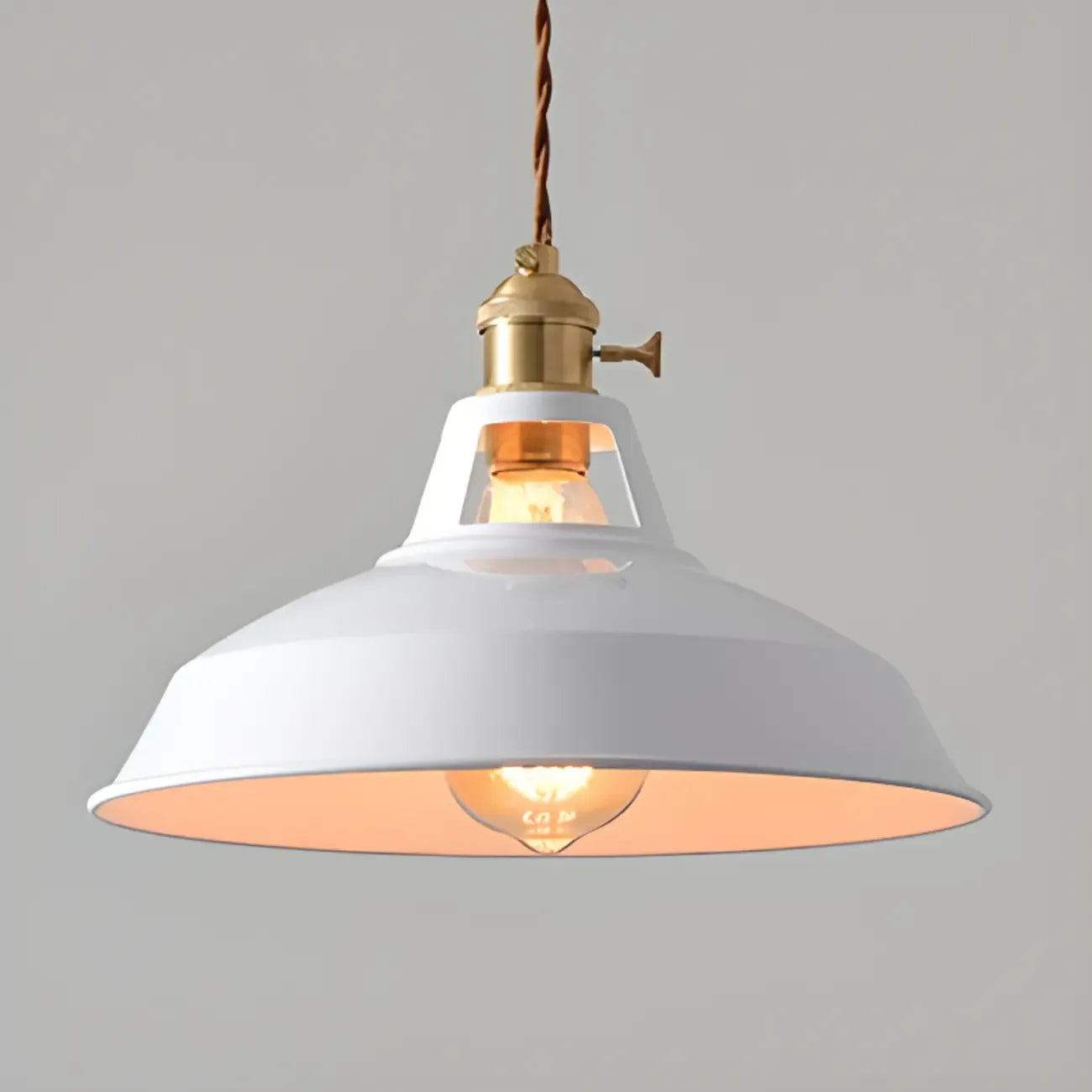 Macaron Iron Dome Pendant Lamp with Hardwired