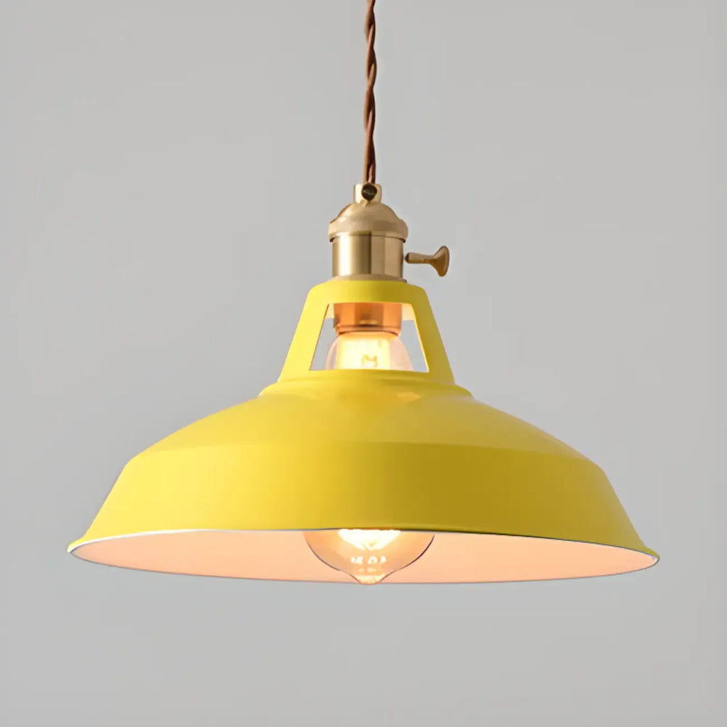 Macaron Iron Dome Pendant Lamp with Hardwired