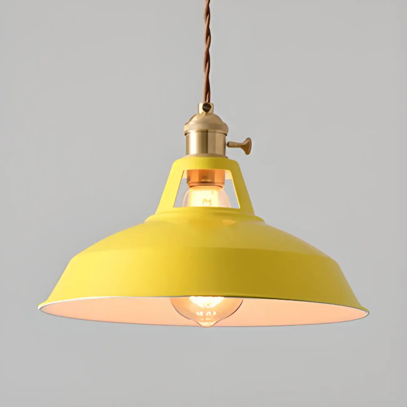 Macaron Iron Dome Pendant Lamp with Hardwired