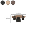 Modern Glass Round Indoor Coffee Table with Pedestal