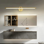 Arched Modern Gold Linear LED Vanity Light