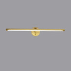 Arched Modern Gold Linear LED Vanity Light