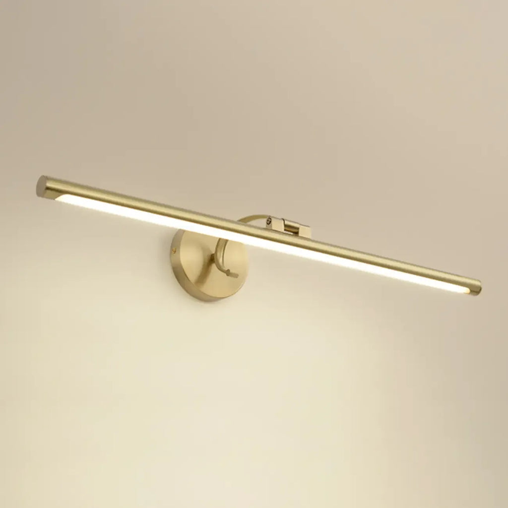Arched Modern Gold Linear LED Vanity Light