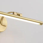 Arched Modern Gold Linear LED Vanity Light