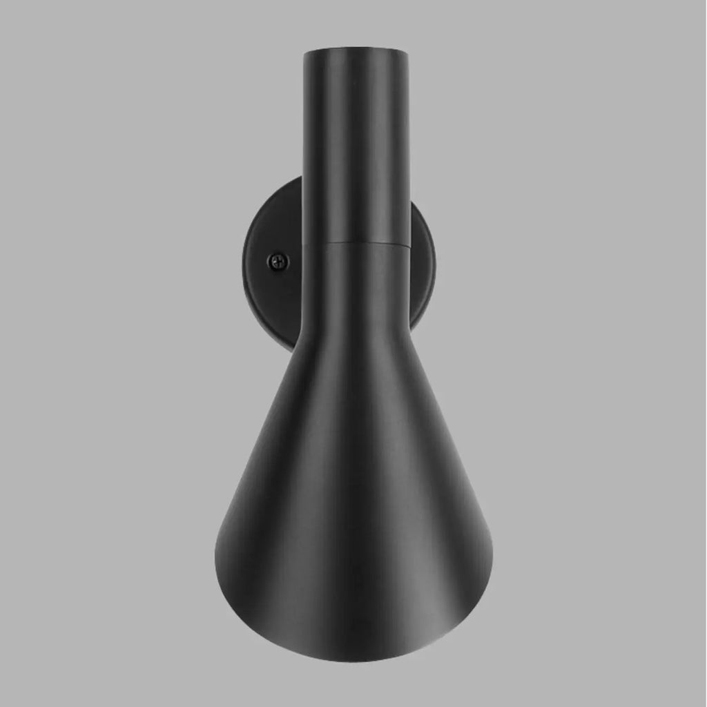 Minimalist Metal Black Cone Wall Light for Home