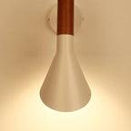 Minimalist Metal Black Cone Wall Light for Home