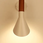 Minimalist Metal Black Cone Wall Light for Home
