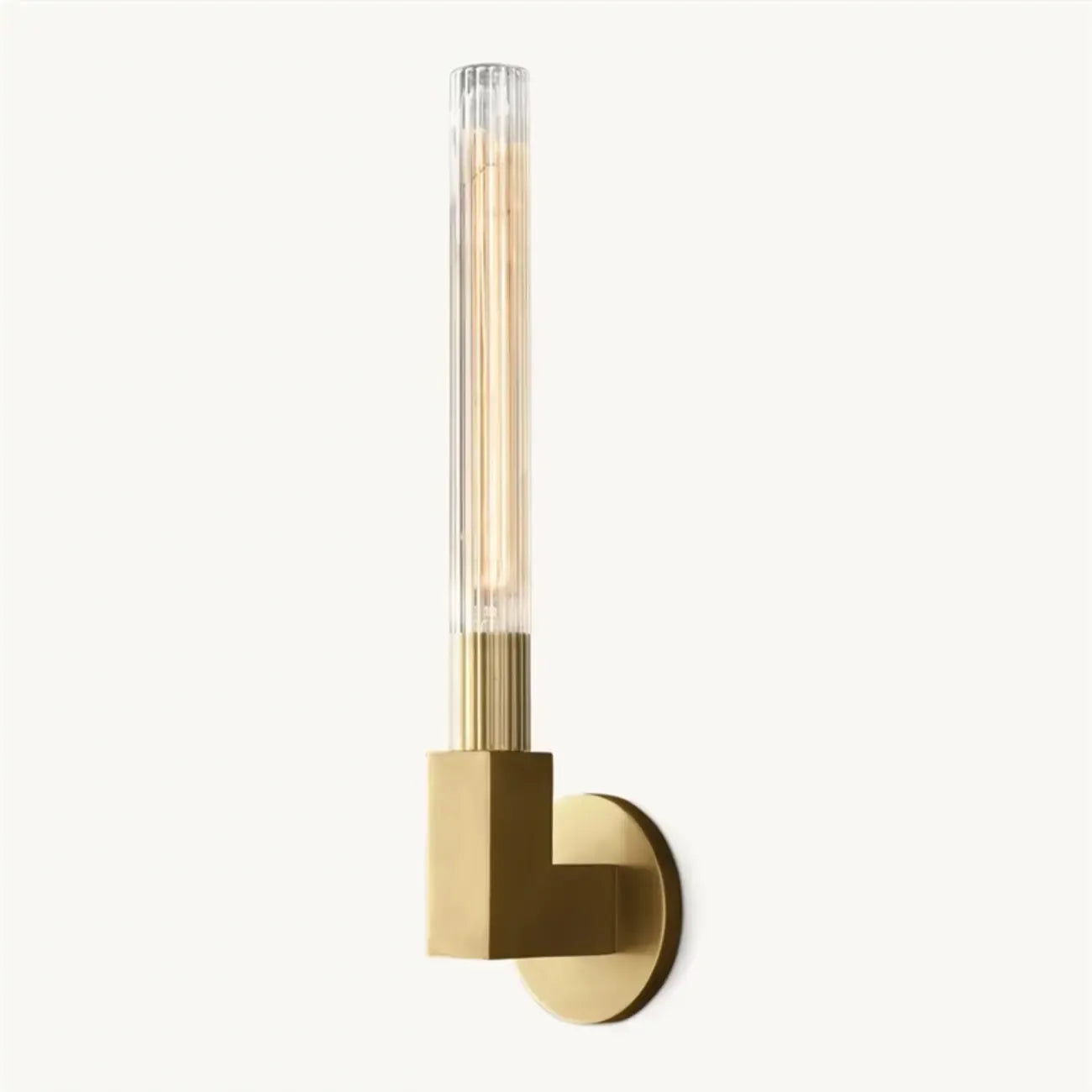 Modern Straight Brass Wall sconce for Elegant Bathroom