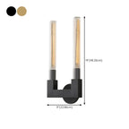 Modern Straight Brass Wall sconce for Elegant Bathroom