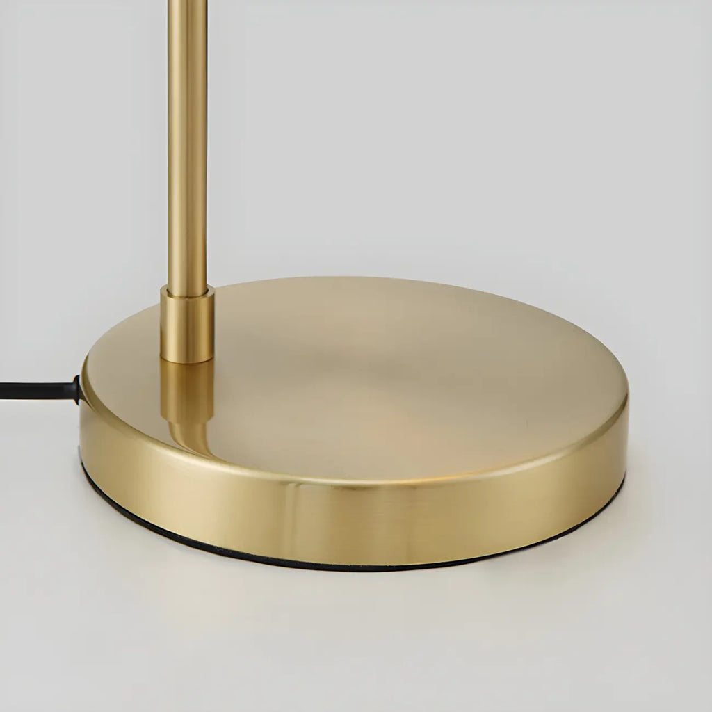 Modern Glass Globe Table Lamp Golden Base for Bedroom