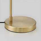 Modern Glass Globe Table Lamp Golden Base for Bedroom