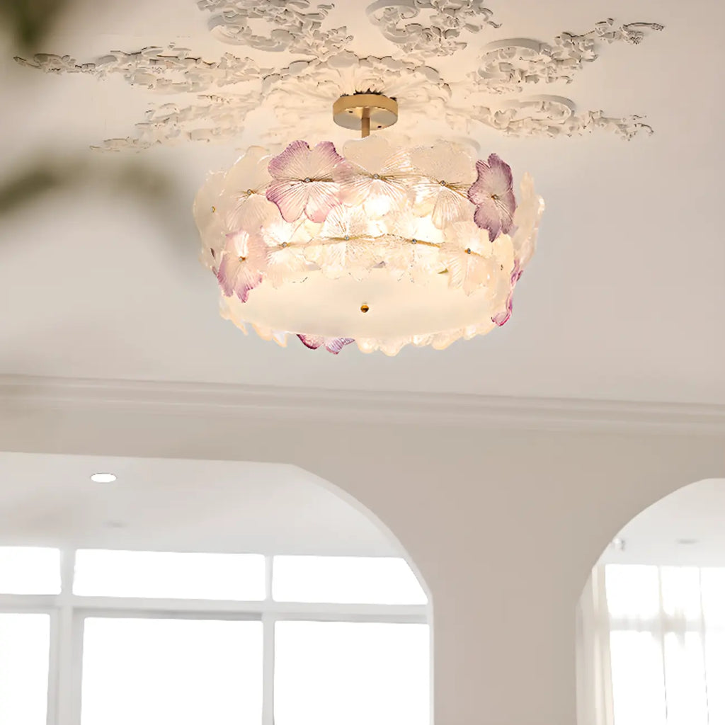 Elegant Blossom Ceiling Light for Interior Space Decor