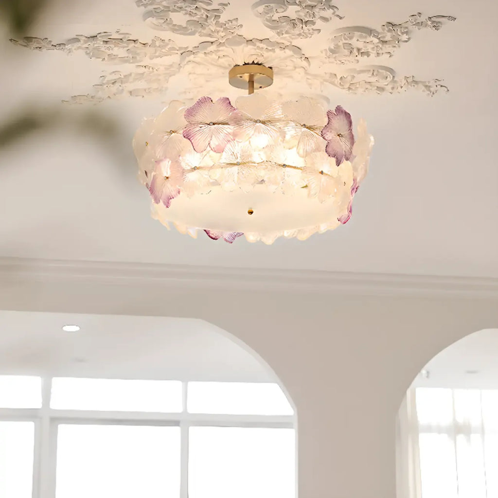 Elegant Blossom Ceiling Light for Interior Space Decor