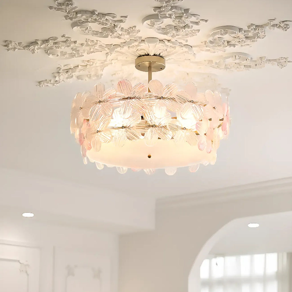 Elegant Blossom Ceiling Light for Interior Space Decor