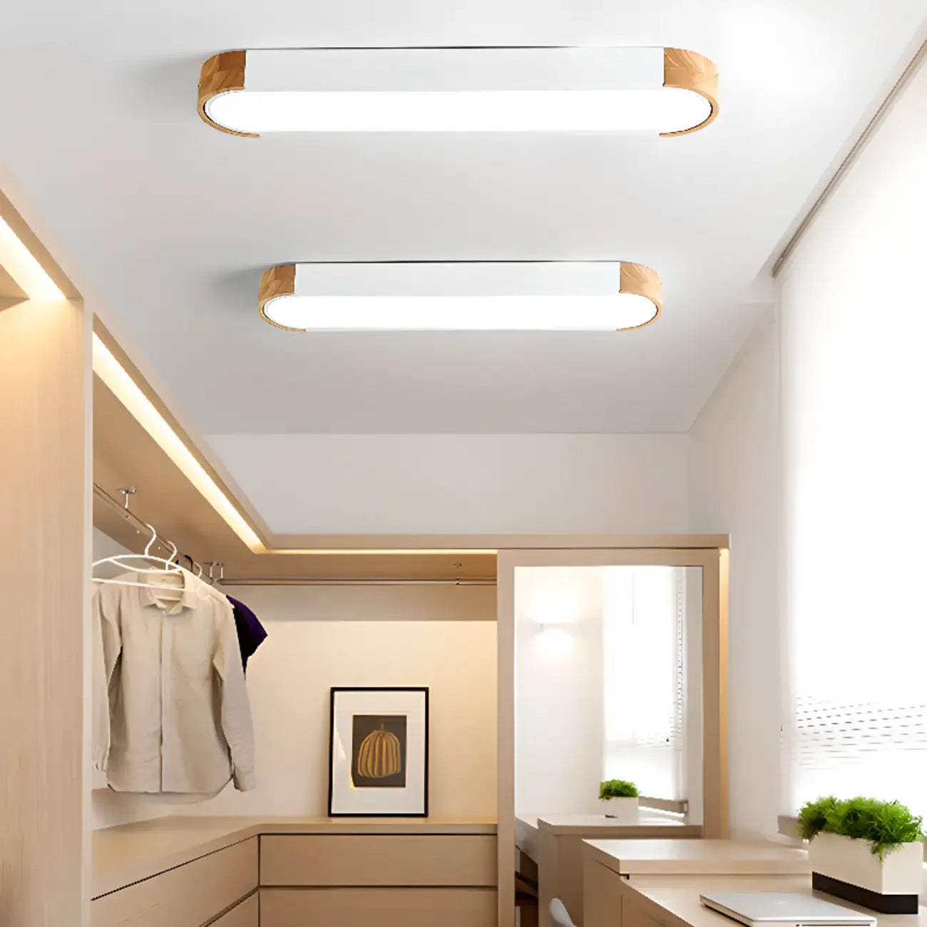 Modern LED Flush Mount Ceiling Light for Residential Spaces
