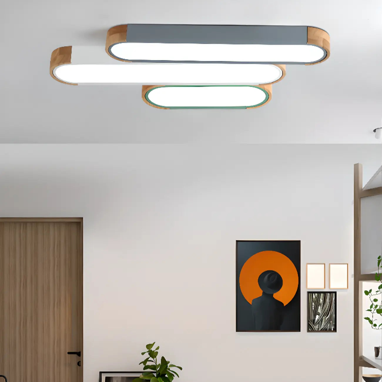 Modern LED Flush Mount Ceiling Light for Residential Spaces