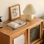 Standard Wooden Book Cabinet for Home, Natural Finish