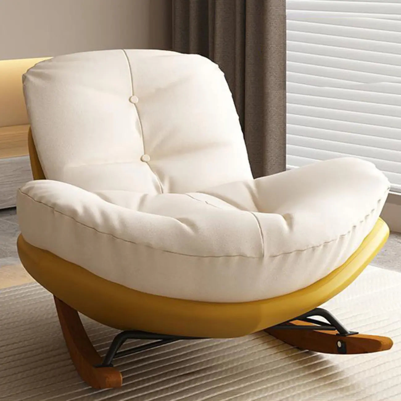 Modern Upholstered Rocking Chair for Stylish Living Rooms