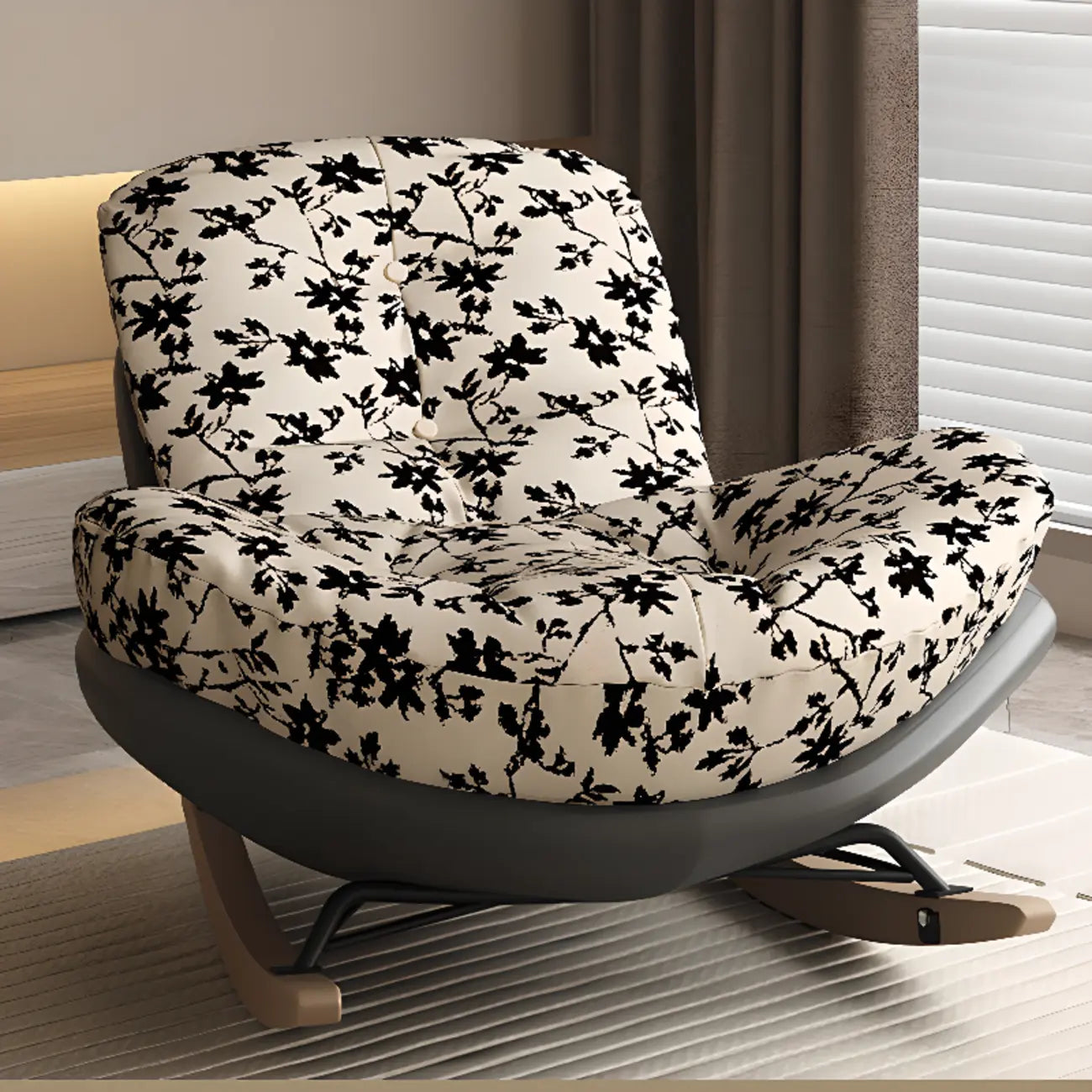 Modern Upholstered Rocking Chair for Stylish Living Rooms