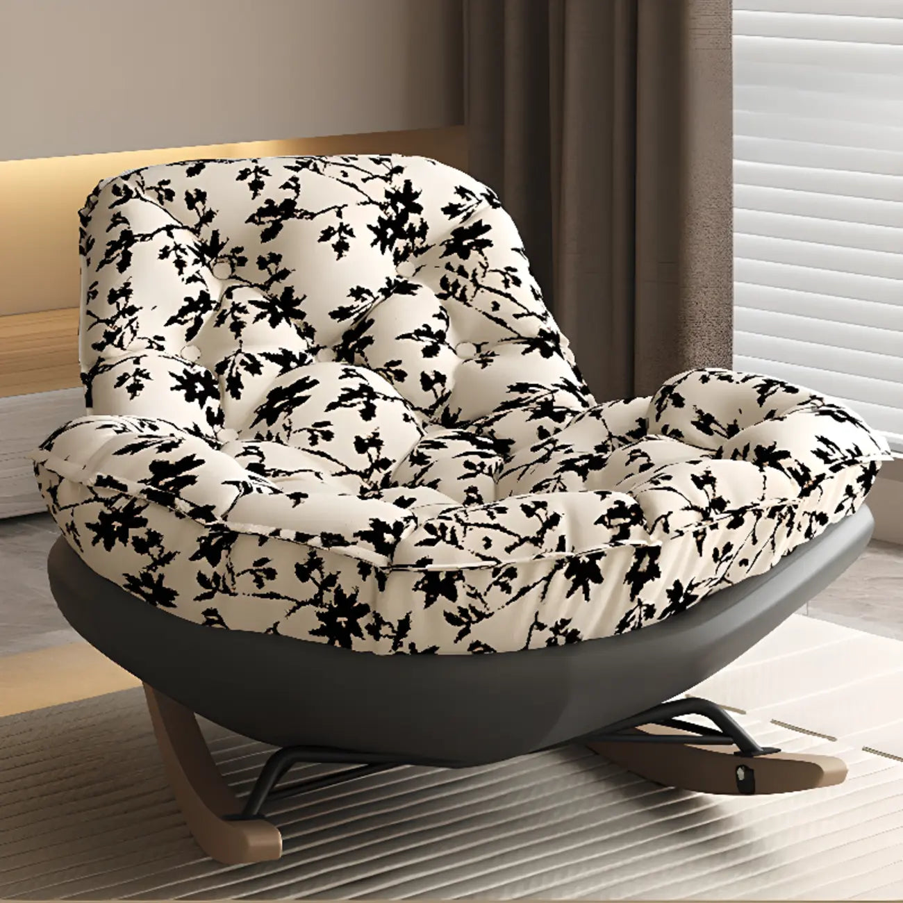 Modern Upholstered Rocking Chair for Stylish Living Rooms