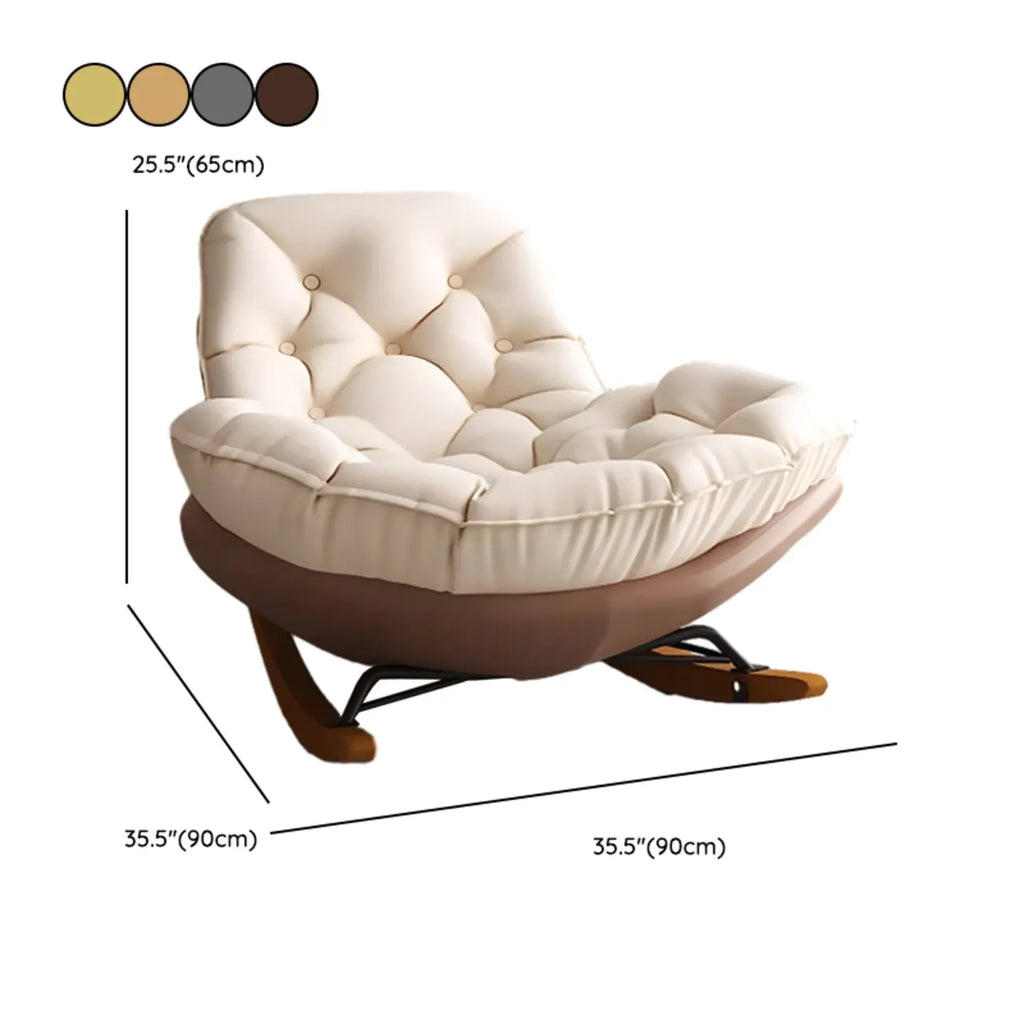 Modern Upholstered Rocking Chair for Stylish Living Rooms