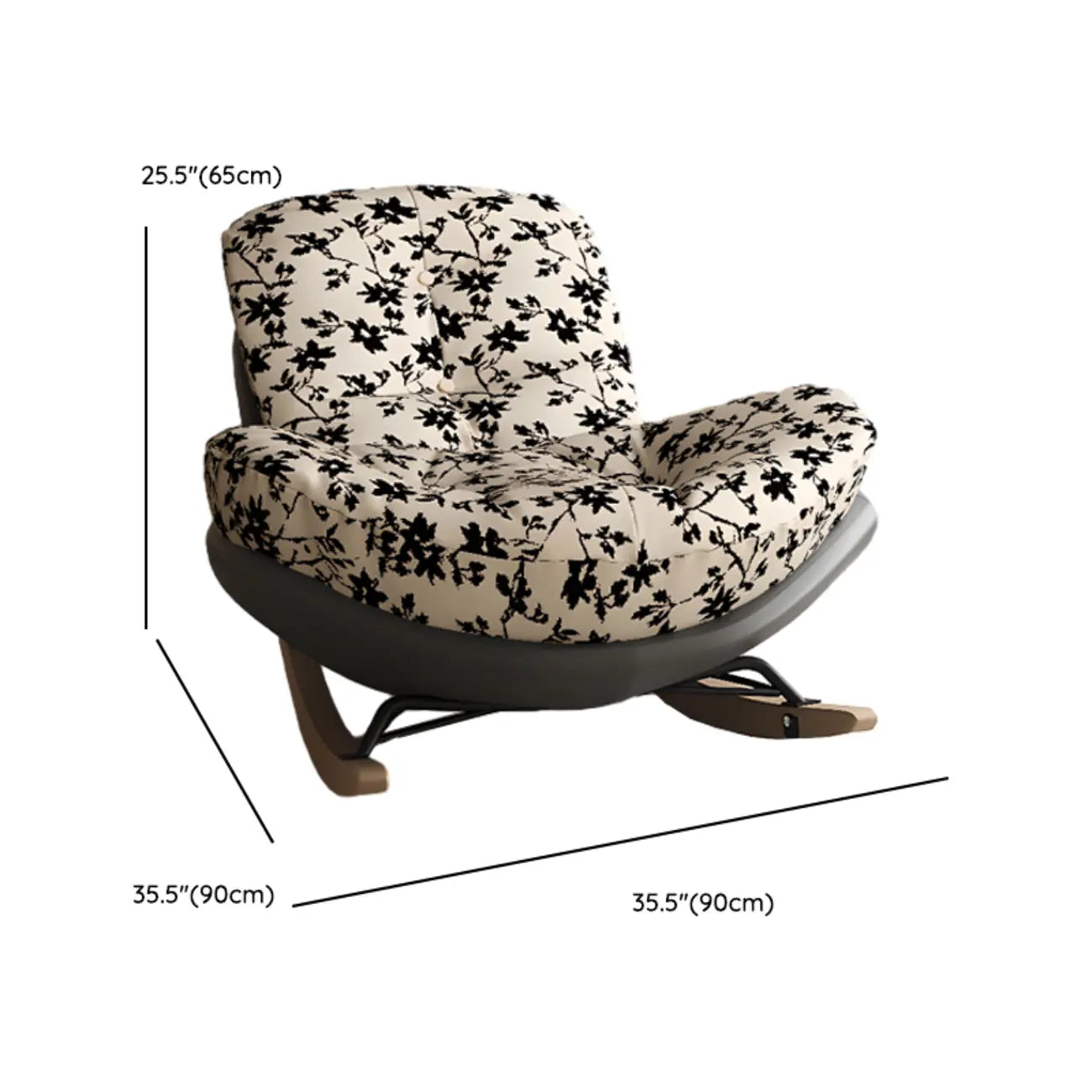 Modern Upholstered Rocking Chair for Stylish Living Rooms