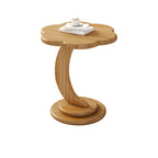 Irregular Cute Wooden Coffee Table with Storage for Living Room