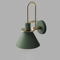 Modern 1-Light Cone Bath Vanity Light with Iron Shade