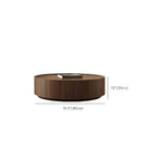 Modern Low Wooden Tray Top Coffee Table with Storage