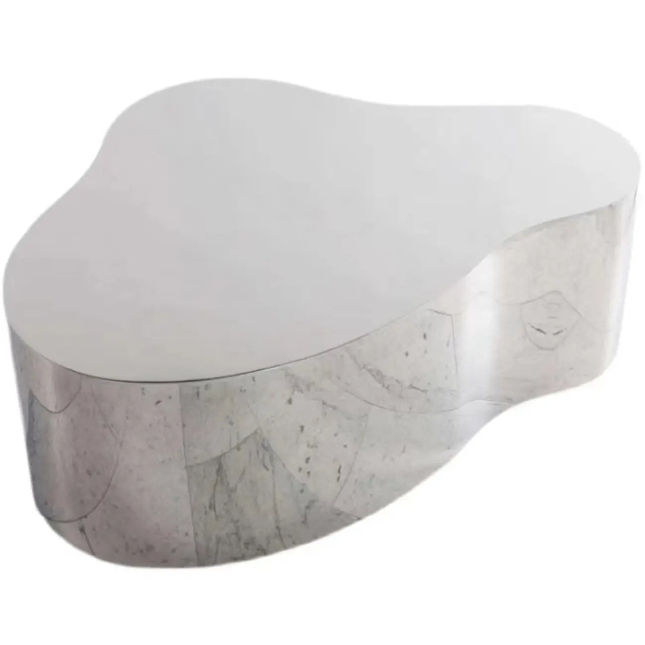 Abstract Modern Metal Mirror Coffee Table