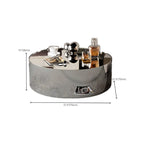 Abstract Modern Metal Mirror Coffee Table