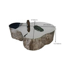 Abstract Modern Metal Mirror Coffee Table