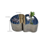 Abstract Modern Metal Mirror Coffee Table