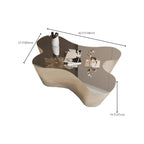 Abstract Modern Metal Mirror Coffee Table
