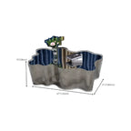 Abstract Modern Metal Mirror Coffee Table