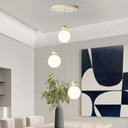 Designer Moon Round Cluster Pendant Light with Beaded Detail for Home Decor