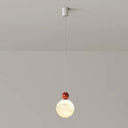 Designer Moon Round Cluster Pendant Light with Beaded Detail for Home Decor
