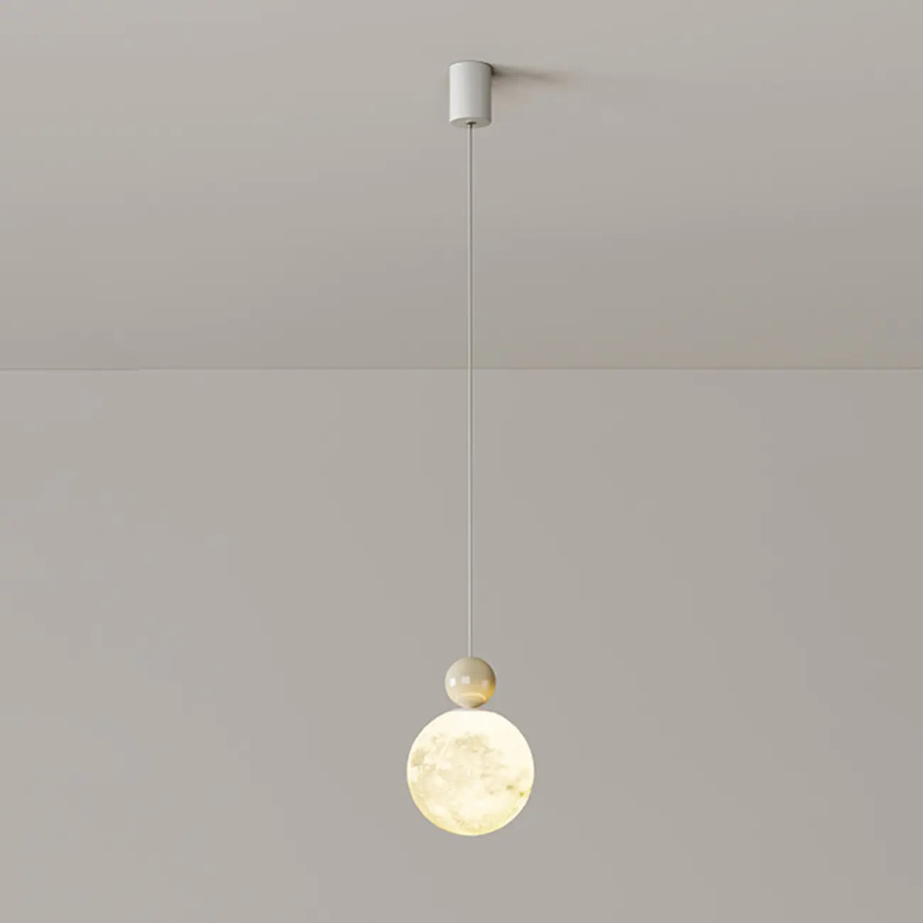 Designer Moon Round Cluster Pendant Light with Beaded Detail for Home Decor