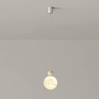 Designer Moon Round Cluster Pendant Light with Beaded Detail for Home Decor