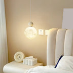 Designer Moon Round Cluster Pendant Light with Beaded Detail for Home Decor