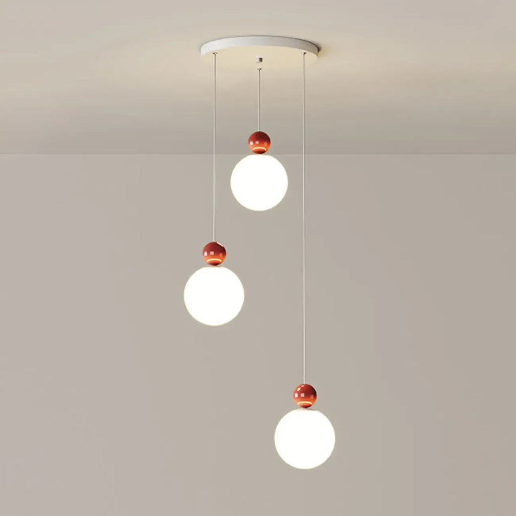 Designer Moon Round Cluster Pendant Light with Beaded Detail for Home Decor