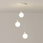 Designer Moon Round Cluster Pendant Light with Beaded Detail for Home Decor