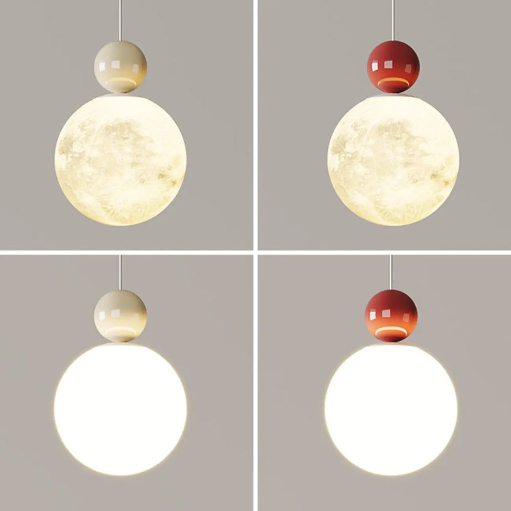 Designer Moon Round Cluster Pendant Light with Beaded Detail for Home Decor