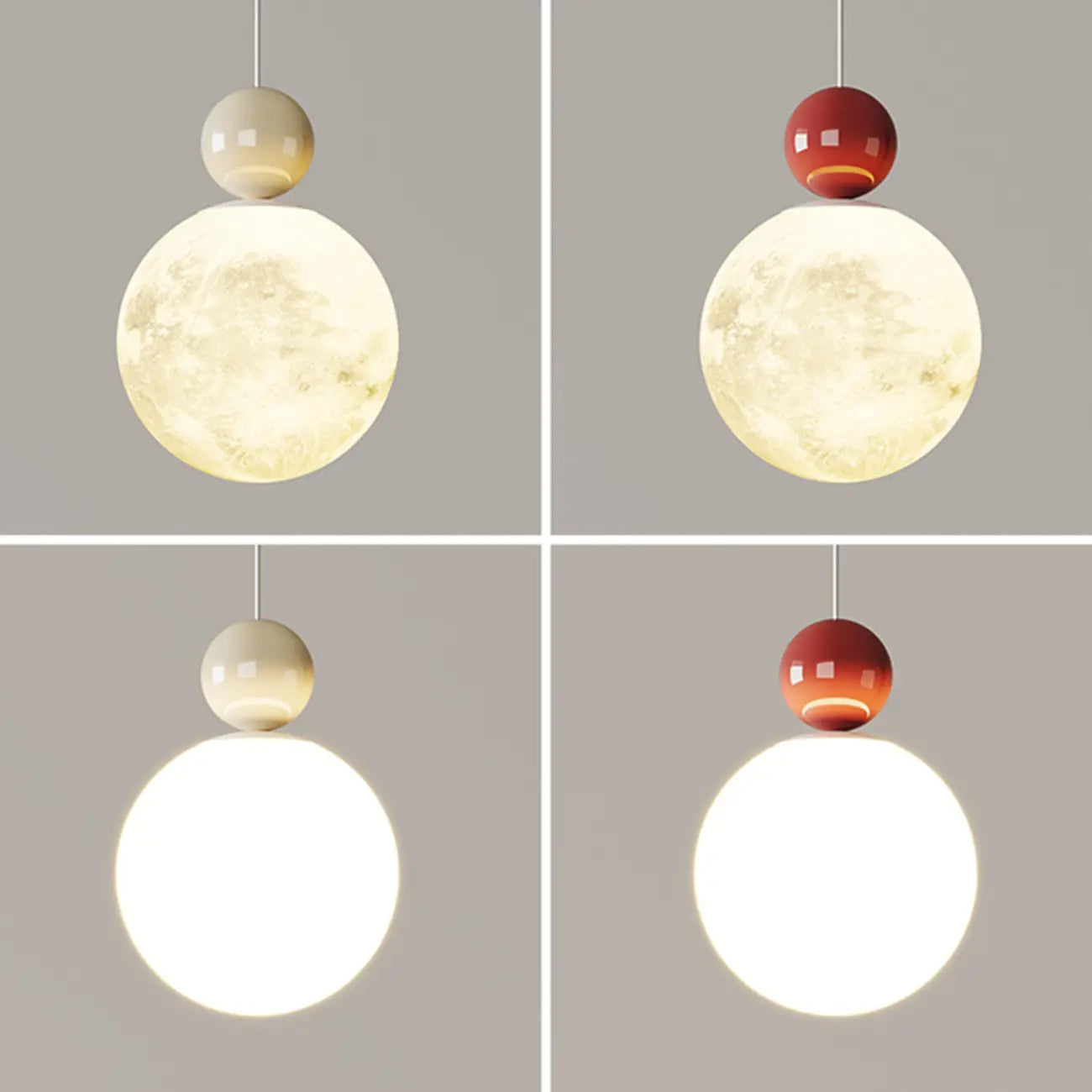 Designer Moon Round Cluster Pendant Light with Beaded Detail for Home Decor