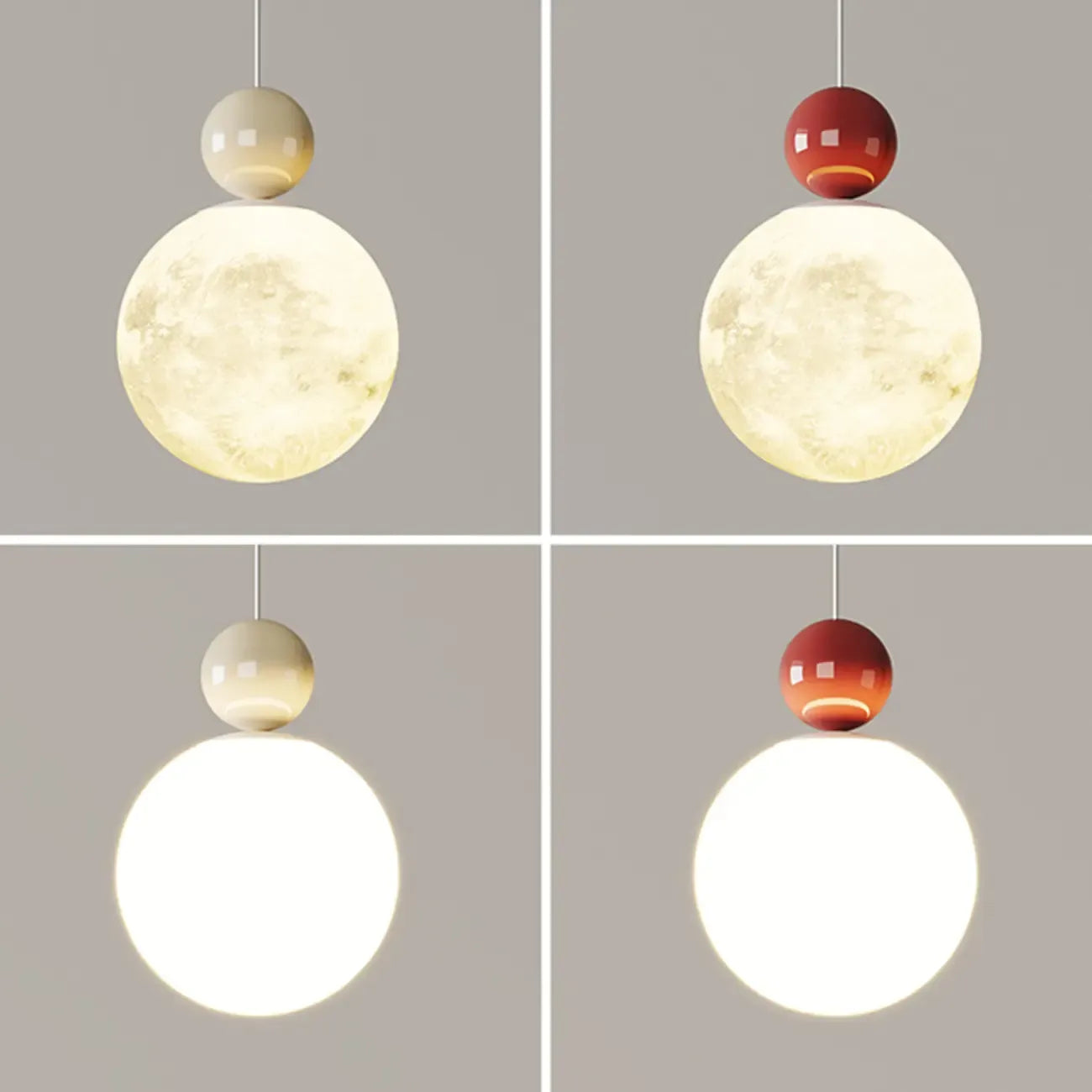 Designer Moon Round Cluster Pendant Light with Beaded Detail for Home Decor