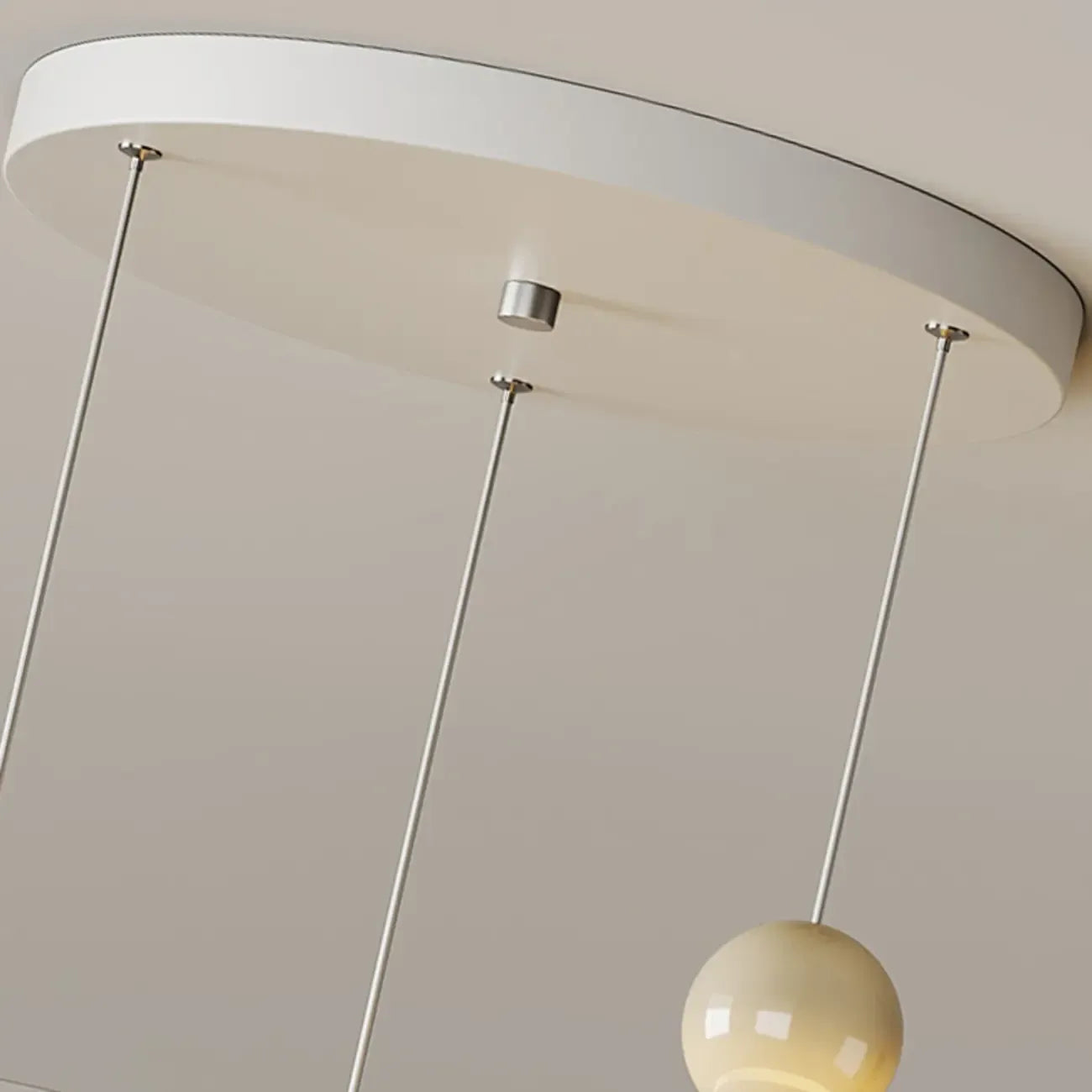 Designer Moon Round Cluster Pendant Light with Beaded Detail for Home Decor